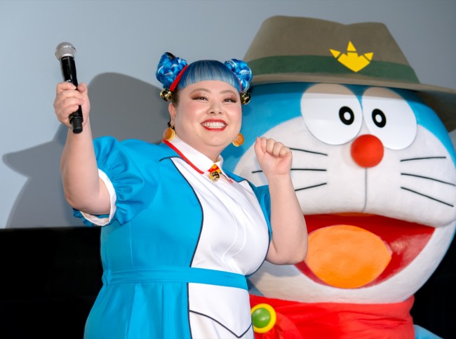 渡辺直美 ドラえもん 声優オファーを実写版と勘違い テレ朝 弘中綾香アナもドラミちゃんコスプレで登場 年8月8日 映画 ニュース クランクイン 渡辺直美 ドラえもん 声優オファーを実写版と勘違い テレ朝 弘中綾香アナもドラミちゃんコスプレで登場 年8月8日 映画 ニュース クランクイン